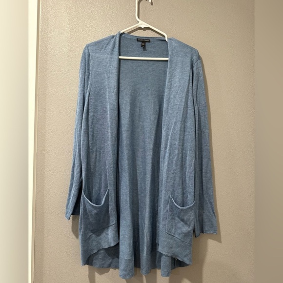 Eileen Fisher Women's Open Front Cardigan Sweater - Size LG - Picture 2 of 9